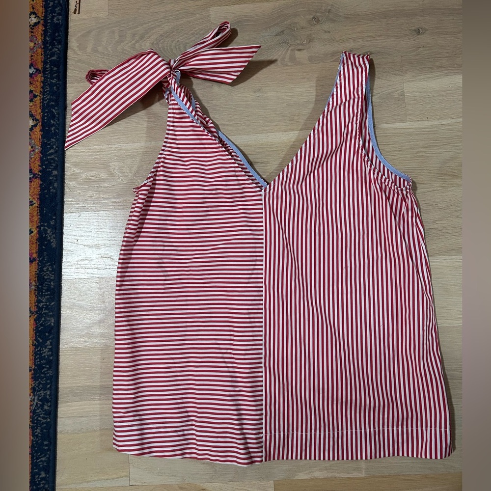 Vineyard Vines Red and White Striped Shirt